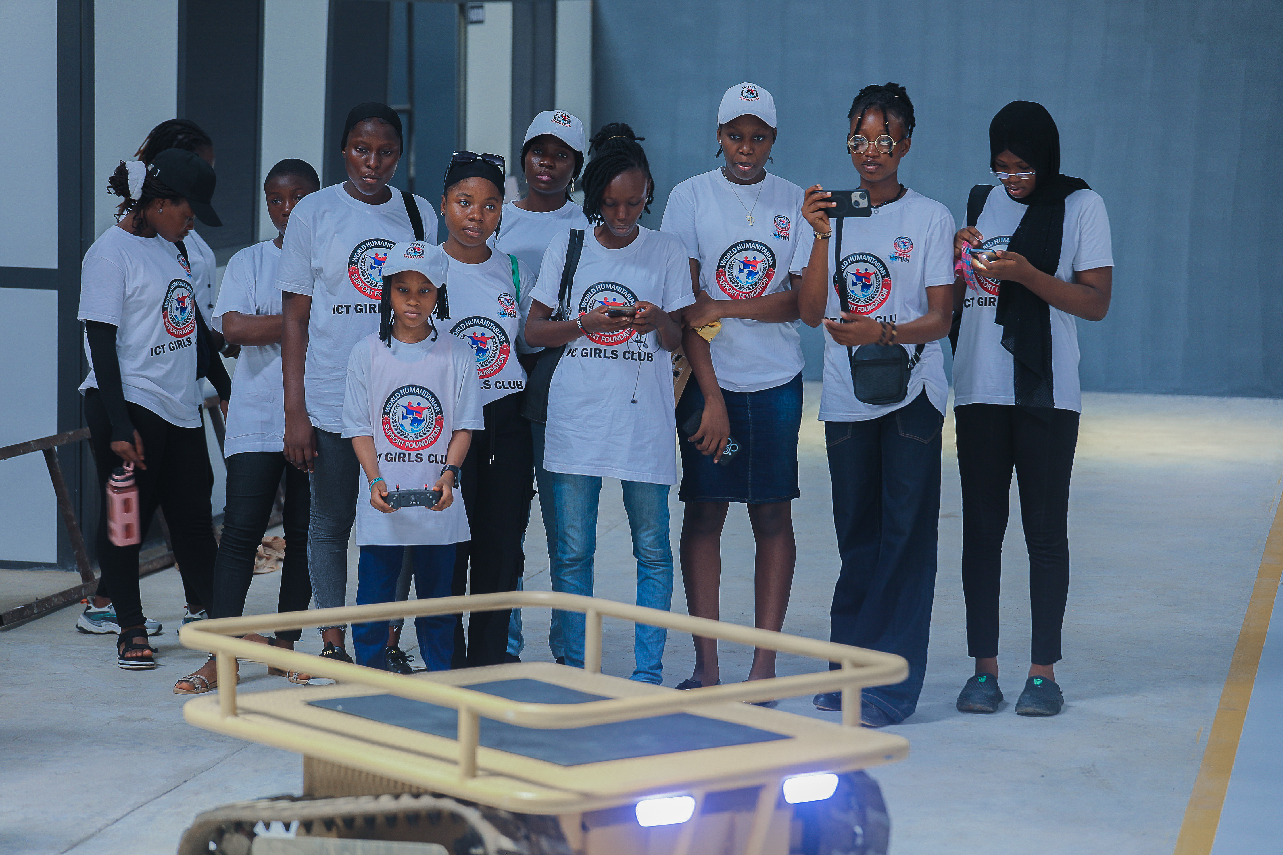 WHSF learners exploring AI and robotics technology
